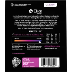 Elixir Attune Acoustic Phosphor Bronze 21002 Extra Light 10-47